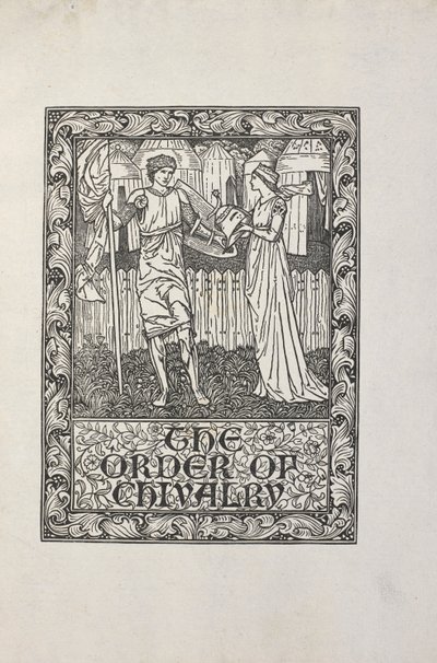 Illustratie door William Morris, voor 