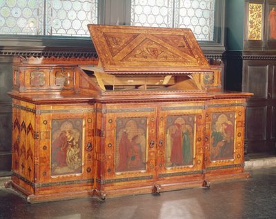 Huwelijksreis kabinet van Koning René, ontworpen door J.P. Seddon door William Morris