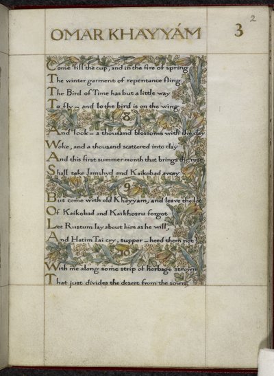 Rubaiyat van Omar Khayyam door William Morris