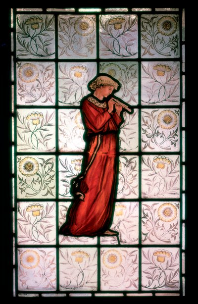 Glas-in-lood, Minstreel, 1882-1884 door William Morris