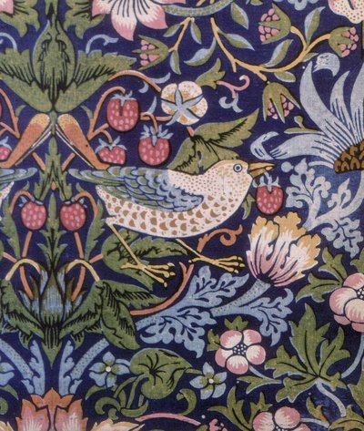 Strawberry Thief 1883: William Morris (1757-1827) Wandtapijt door William Morris