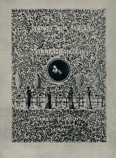 Titelpagina van A Book of Verse, door William Morris, 1870 door William Morris