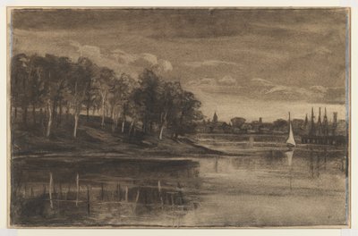 Landschap - Meer Scène door William Morris Hunt