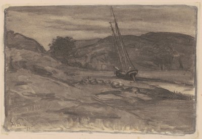 Gestrand door William Morris Hunt