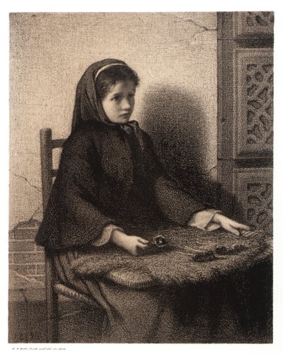 Meisje Violet door William Morris Hunt
