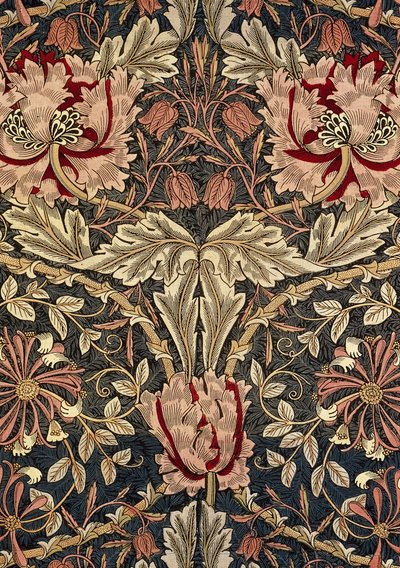 Decoratieve stof, 1876-1890 door William Morris Tapestry Works