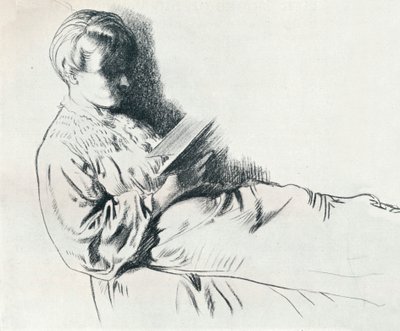 Tekening in sanguine, ca. 20e eeuw 1932 door William Newenham Montague Orpen