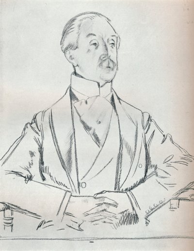Portretstudie in potlood, 20e eeuw 1932 door William Newenham Montague Orpen