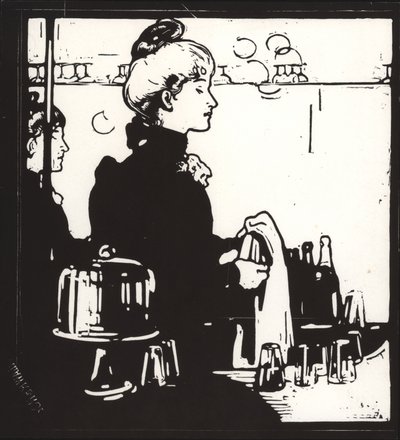 Barmeid (Elke Bar) door William Nicholson