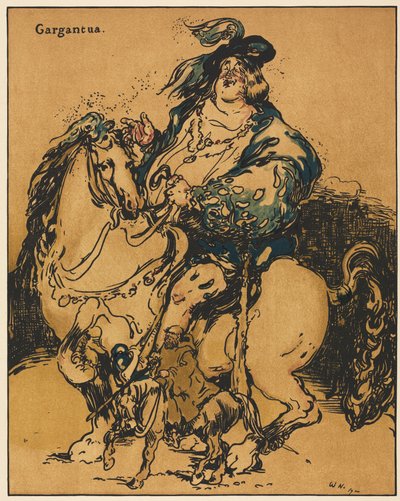 Personages uit de romantiek: Gargantua door William Nicholson
