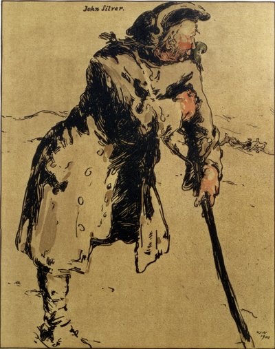 John Silver, illustratie uit 