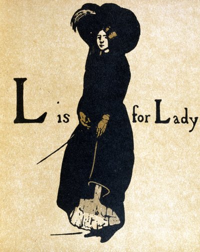 L is voor Lady, illustratie uit 
