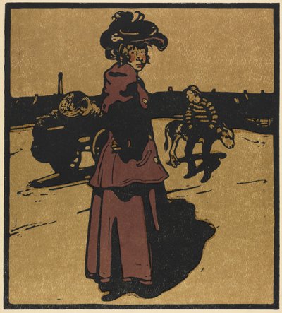 Londense types: Groenteventer door William Nicholson