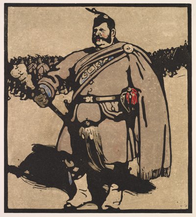 Londense Types: Tamboer-majoor door William Nicholson