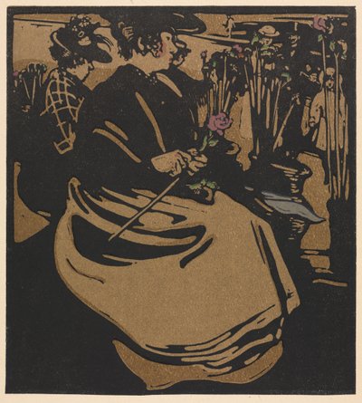Londense types: Bloemenmeisje door William Nicholson