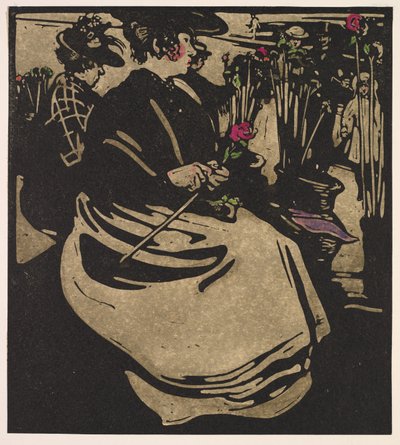 Londense Types: Bloemenmeisje door William Nicholson
