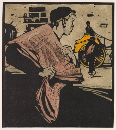 Londense Types: Krantenjongen door William Nicholson