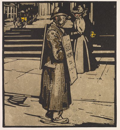Londense Types: Sandwich-Man door William Nicholson
