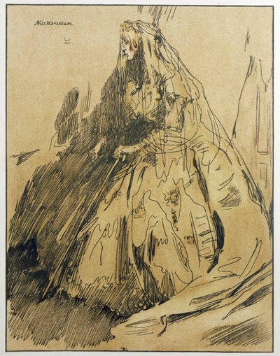 Miss Havisham, illustratie uit 