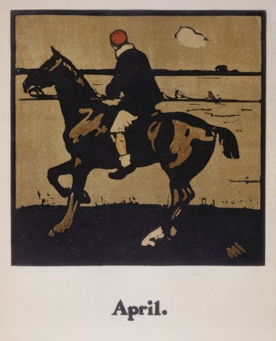 Paardenrennen door William Nicholson