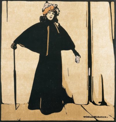 Portret van Sarah Bernhardt door William Nicholson