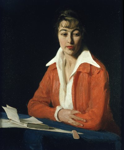 Portret van Miss Maude Nelke, ca. 1914 door William Nicholson