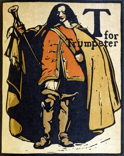 T is voor Trompetter, illustratie uit 