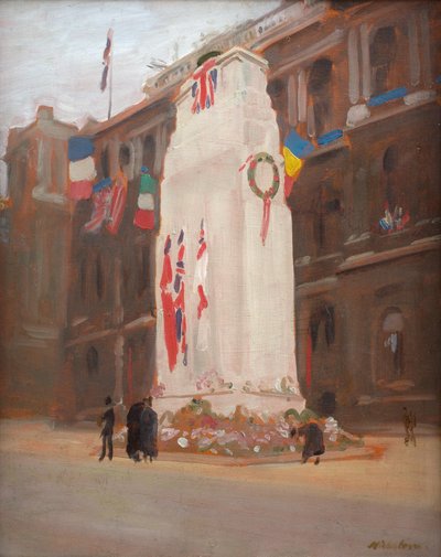 De Cenotaaf (ochtend van de vredesprocessie) door William Nicholson