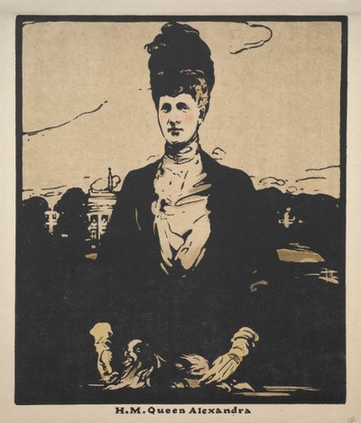 Twaalf Portretten (Tweede Serie): H. M. Koningin Alexandra door William Nicholson