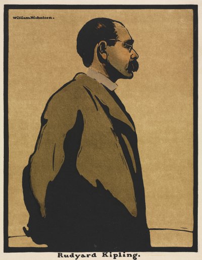 Twaalf portretten: Rudyard Kipling door William Nicholson