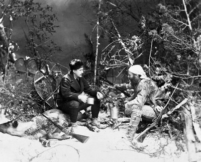 Leven van de Trapper in Canada, foto door Nottman, circa 1890. door William Notman