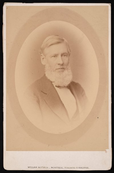 Portret van Asa Gray 1810-1888, voor 1876 door William Notman