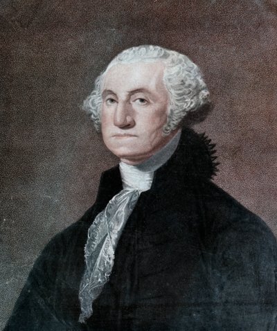 George Washington, eerste President van de Verenigde Staten, c1798 1912 door William Nutter