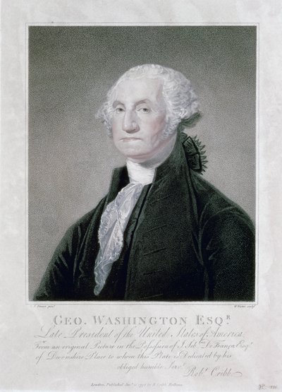 Portret van George Washington door William Nutter