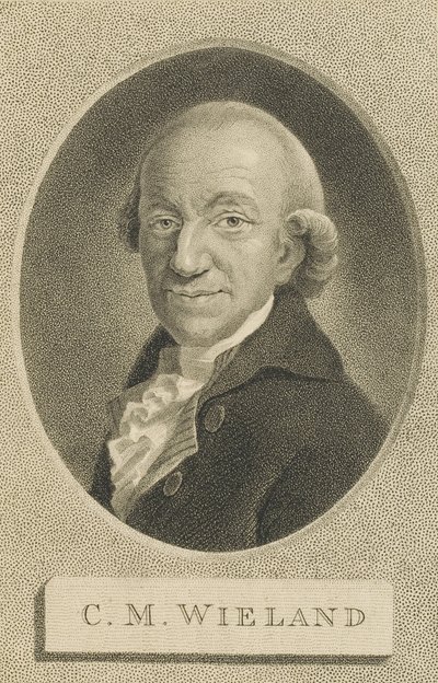 Portret van de dichter en schrijver Christoph Martin Wieland 1733-1813, 1800 door William Nutter