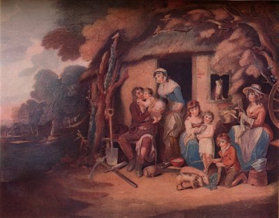 De boer - Zaterdagavond: Terugkeer van arbeid, ca. 1789 door William Nutter