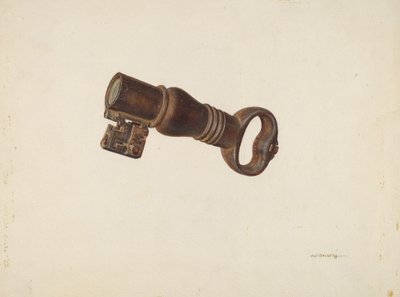 Sleutelbank, ca. 1940 door William O. Fletcher