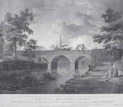 Het aquaduct bij Barton, nabij Manchester, 1793 door William Orme