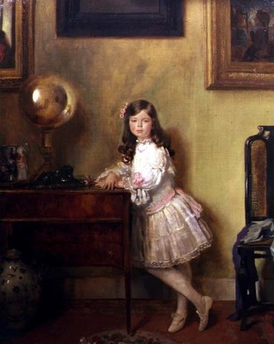 Miss Anne Harmsworth in een interieur door William Orpen