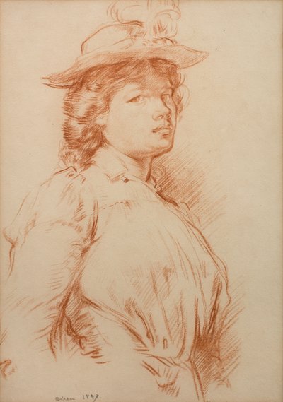 Portret van Ida Nettleship door William Orpen