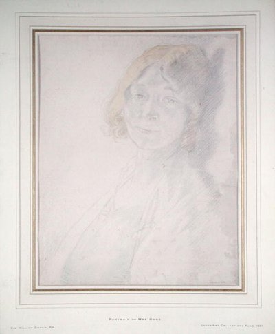 Portret van mevrouw Hone door William Orpen