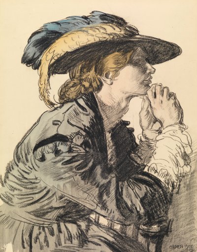 Portret van een Dame door William Orpen