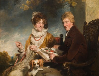 Portret van een man en vrouw door William Owen