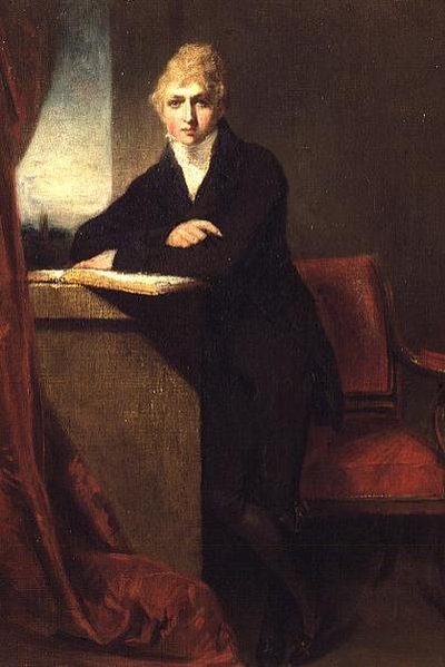 Portret van Charles Townley (1784-1861) in een Interieur door William Owen