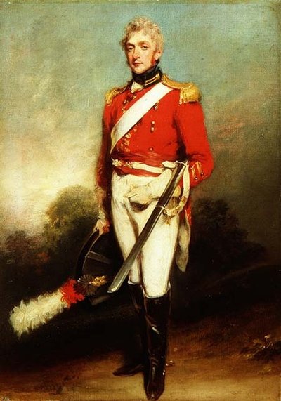 Portret van James Townley van de 1e Life Guards in uniform door William Owen