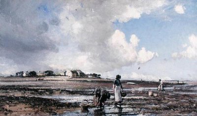Mosselverzamelaars door William Page Atkinson Wells