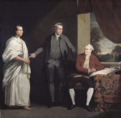Omai, Joseph Banks en Dr. Daniel Solander door William Parry