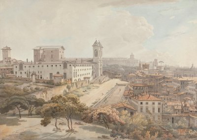 Een uitzicht op Rome vanaf de Pincio door William Pars