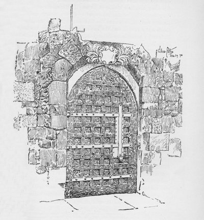 Deur naar de Kapel van Edward de Belijder, nu Pyx Office, ca. 1897 door William Patten