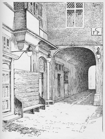 De Ingang naar de Sprekersafdeling zoals het eruit zag voor de brand, ca. 1897 door William Patten